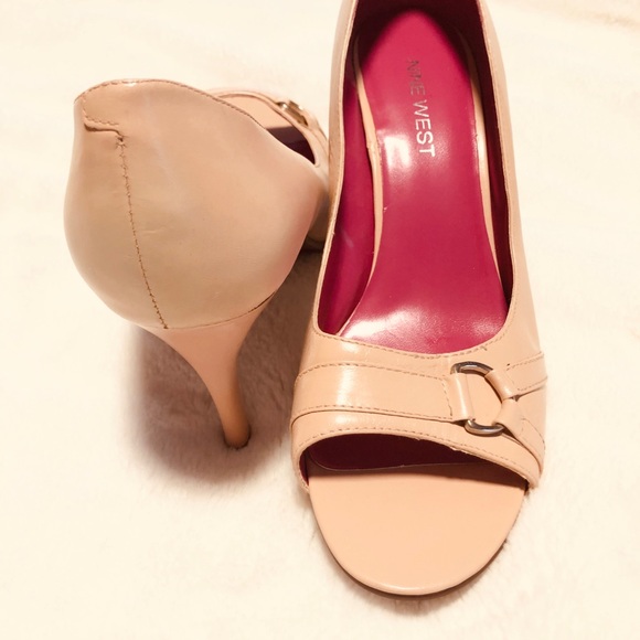 🆕Nine West Blush Peep Toe Pumps Size 8 - Picture 7 of 8